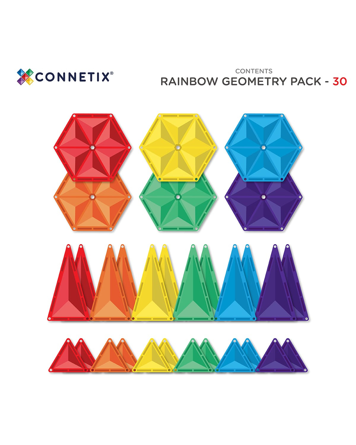 Connetix - Rainbow Geometry Pack (30 pc)