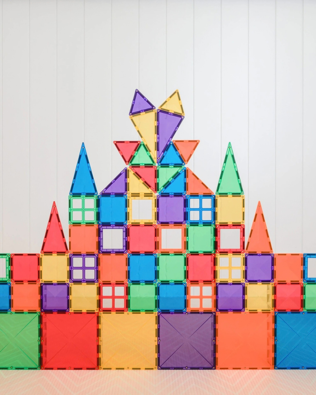 Connetix - Rainbow Magnetic Tiles Starter Pack 60 pc