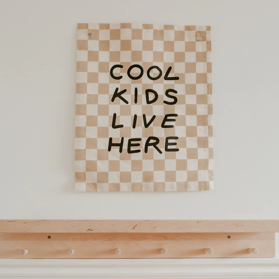 Imani Collective "Cool Kids Live Here" Canvas Wall Banner