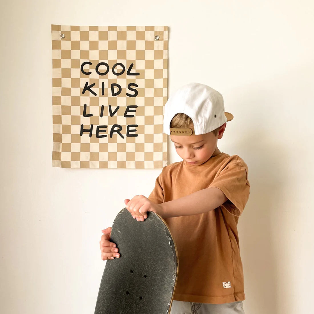 Imani Collective "Cool Kids Live Here" Canvas Wall Banner