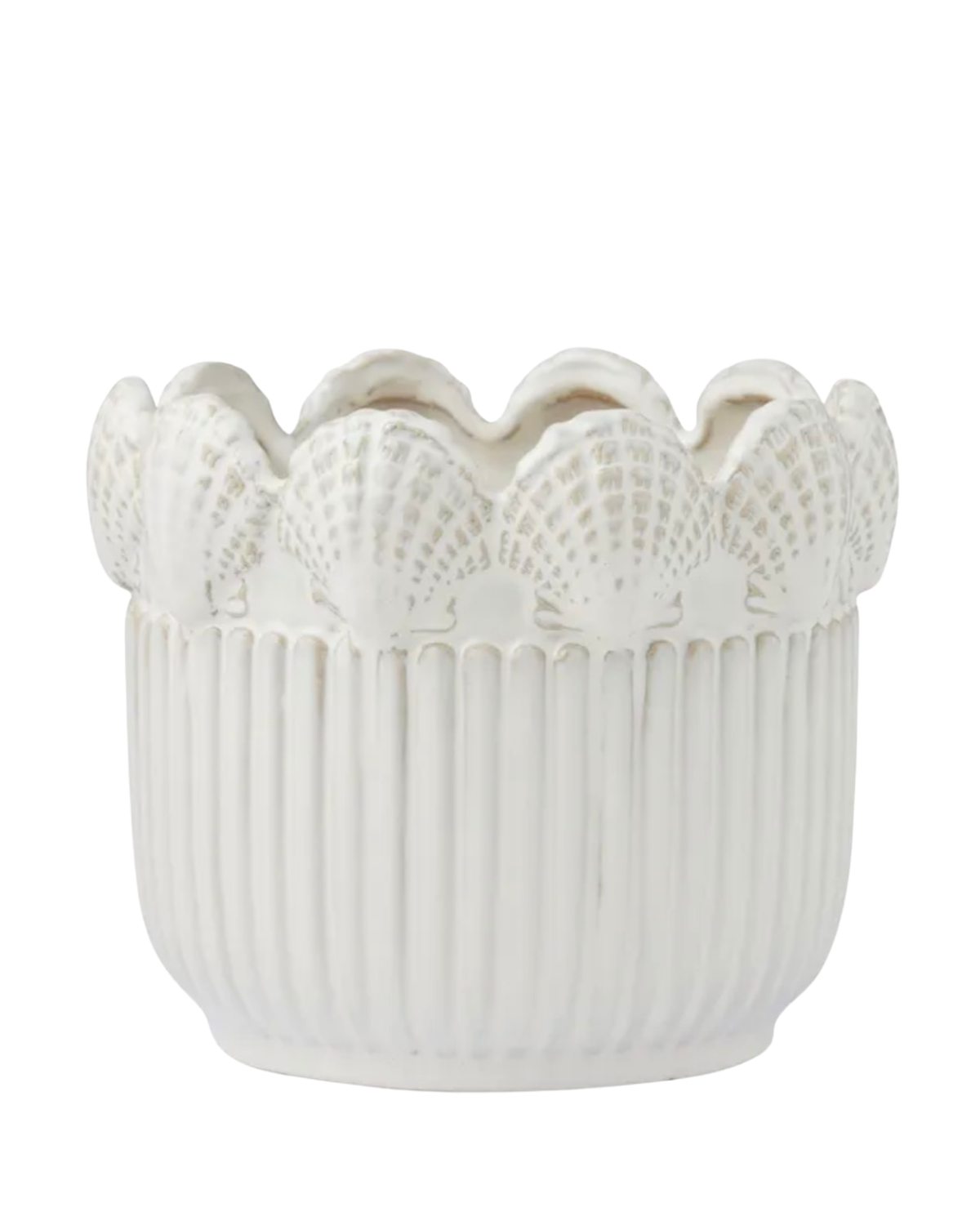 Coquillage Ceramic Pot - Ivory