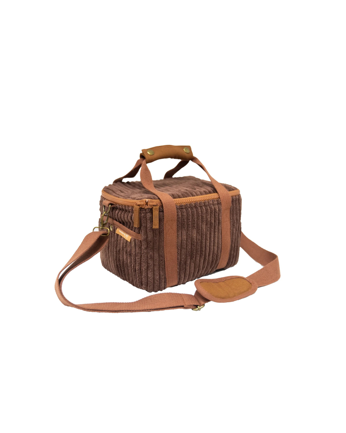 Wandering Folk Cord Insulated Cooler Bag - Chocolate (Mini)