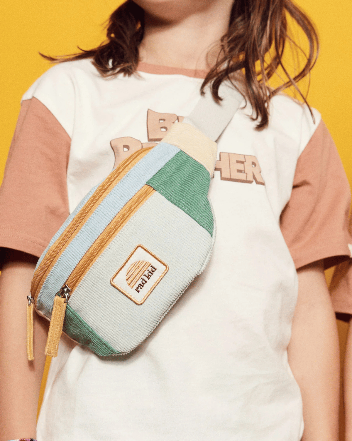 Banabae Corduroy Spliced Eco Belt Bag - Lagoon