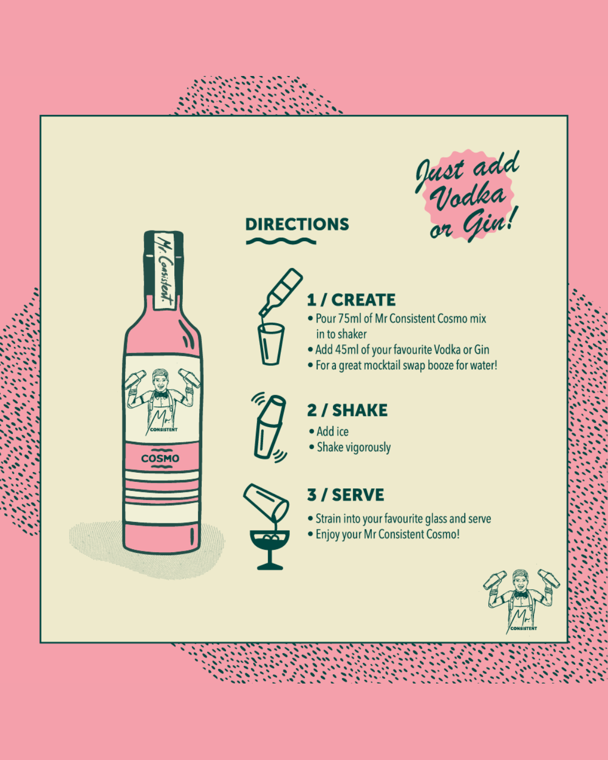 Mr Consistent Cosmo Cocktail Mix
