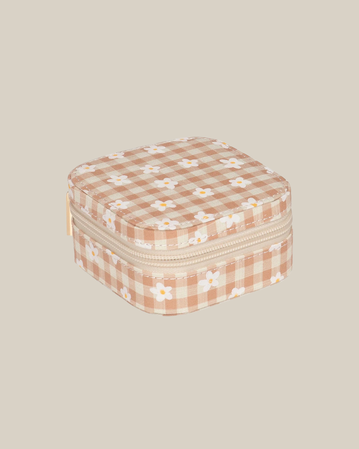 Daisy Gingham Square Jewellery Box by Rockahula Kids