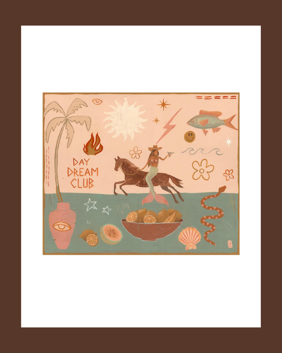 Daydream Club Art Print by Tahnee Kelland