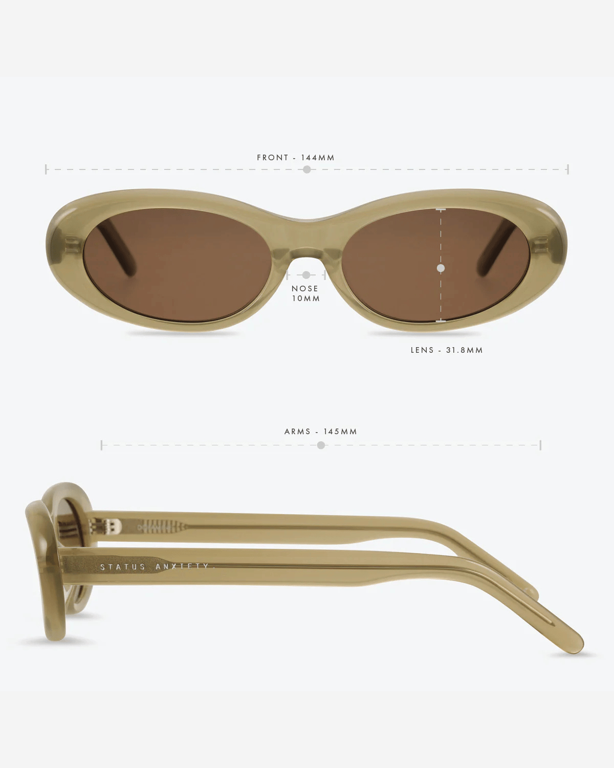 Status Anxiety Dopamine Sunglasses - Pear