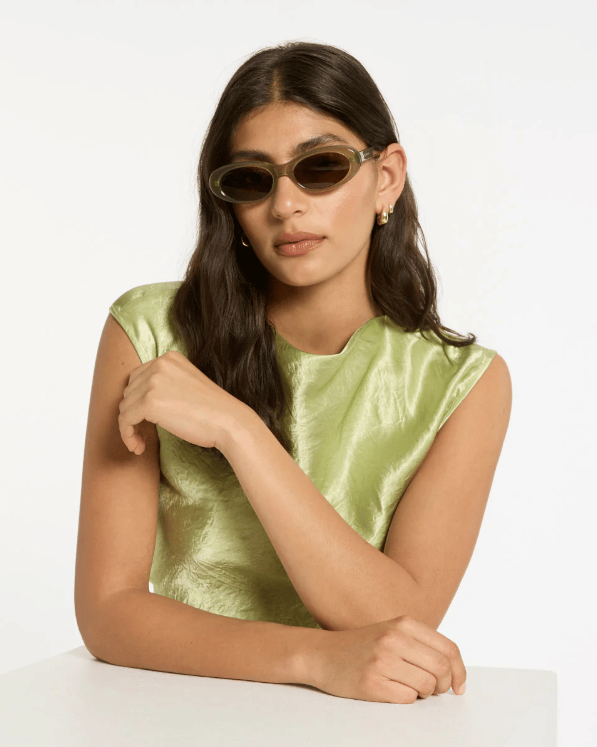 Status Anxiety Dopamine Sunglasses - Pear