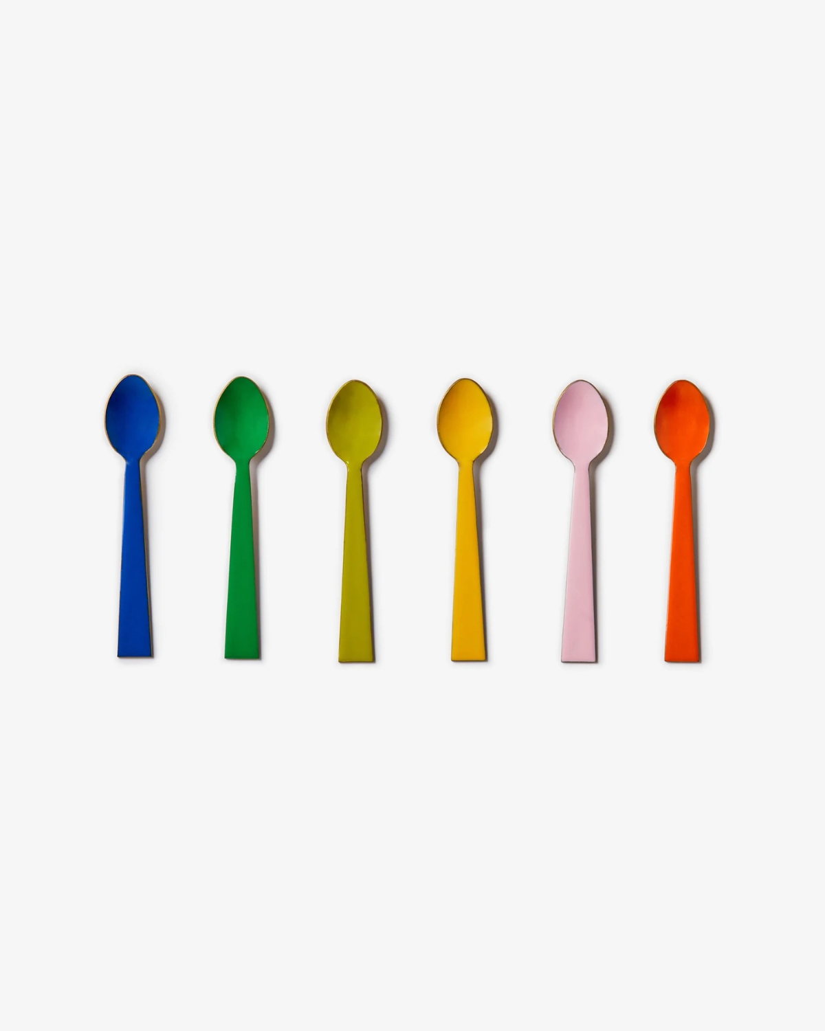 Bonnie & Neil Enamel 4 Mixed Teaspoons (Pack of 6)