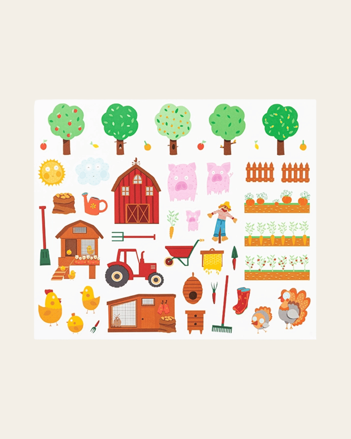Farm - 160 Stickers by Edicare Editora
