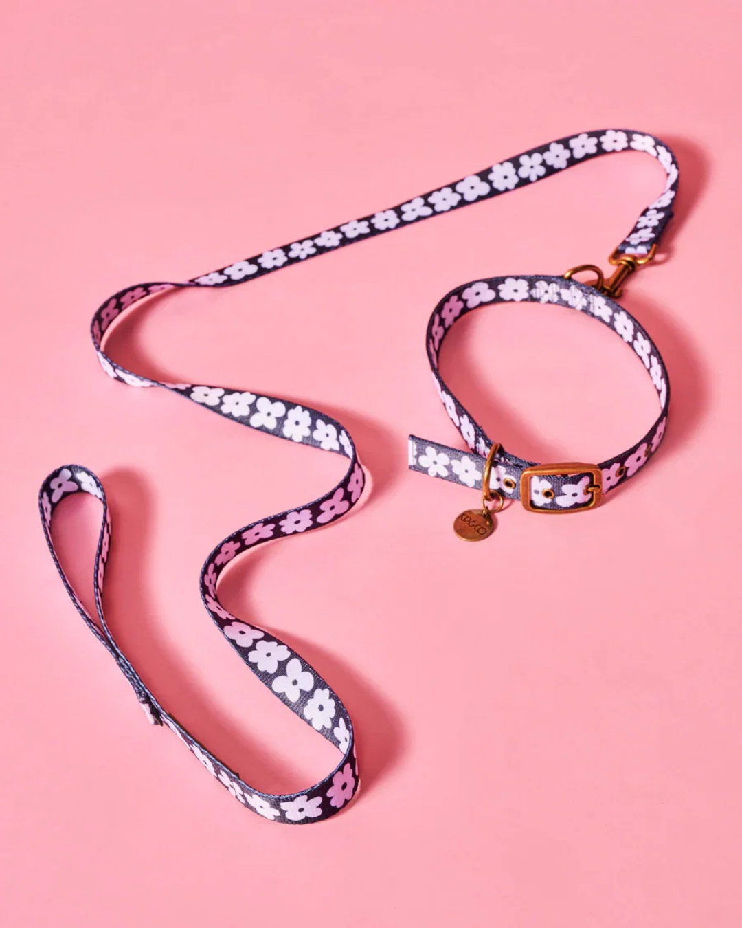 Flower Face Dog Lead by Kip & Co