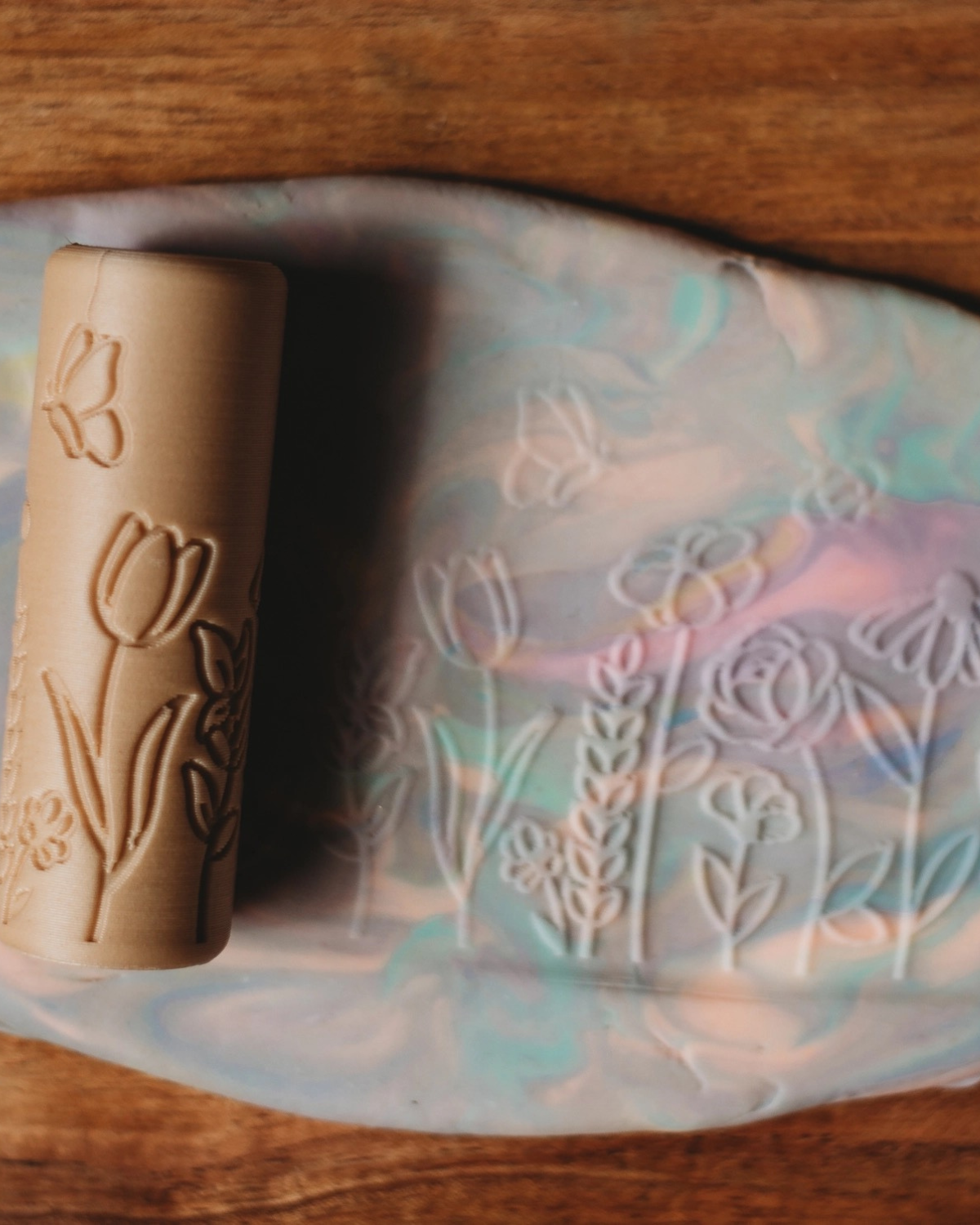 Flower Roller - Eco Pattern Playdough Roller by Kinfolk Pantry