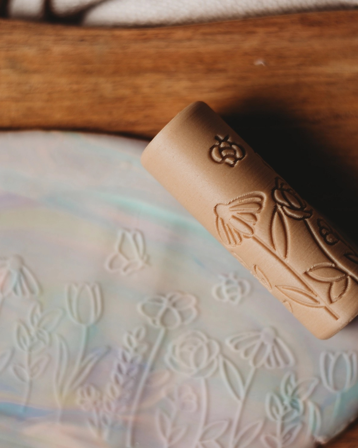 Flower Roller - Eco Pattern Playdough Roller by Kinfolk Pantry