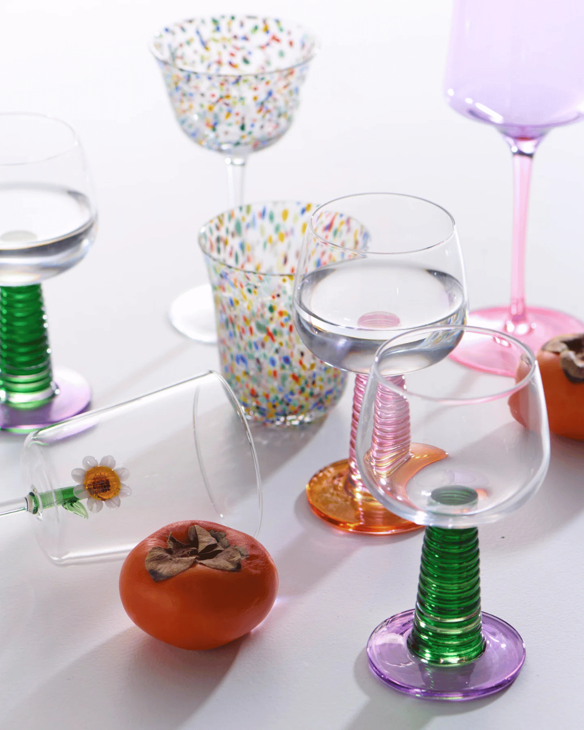 Garden Party Stalk Wine Glass (set of 2) by Kip&Co