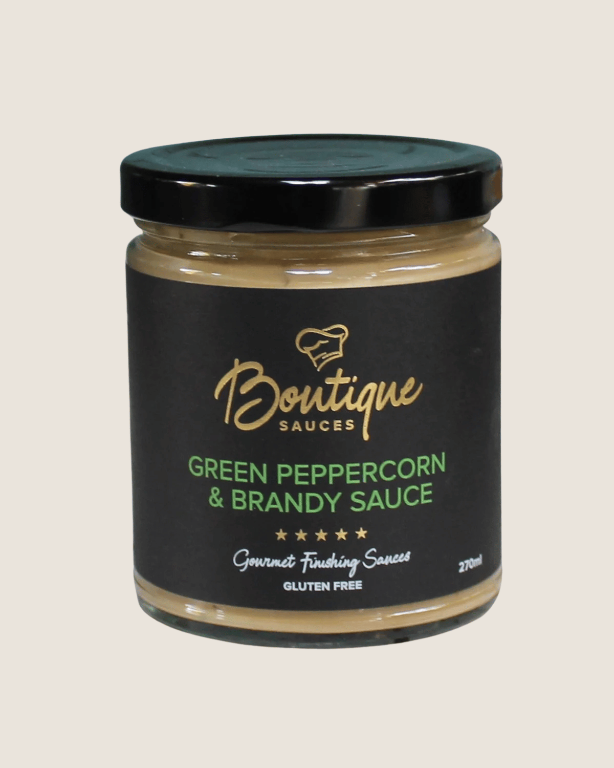 Boutique Sauces - Green Peppercorn & Brandy Sauce (270ml)