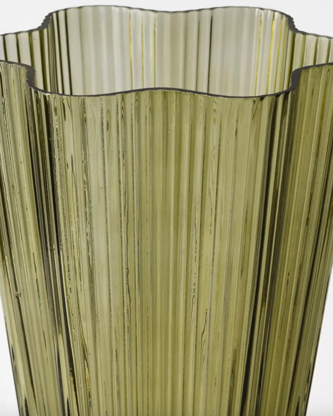 Green Vase Ripple Ruffle by Floral Interiors