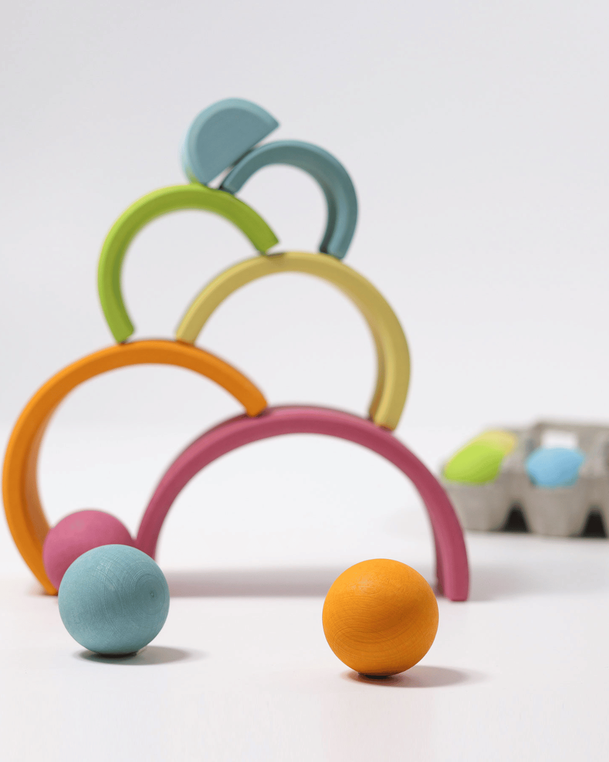 Grimm’s Rainbow - Medium Pastel Stacking Toy