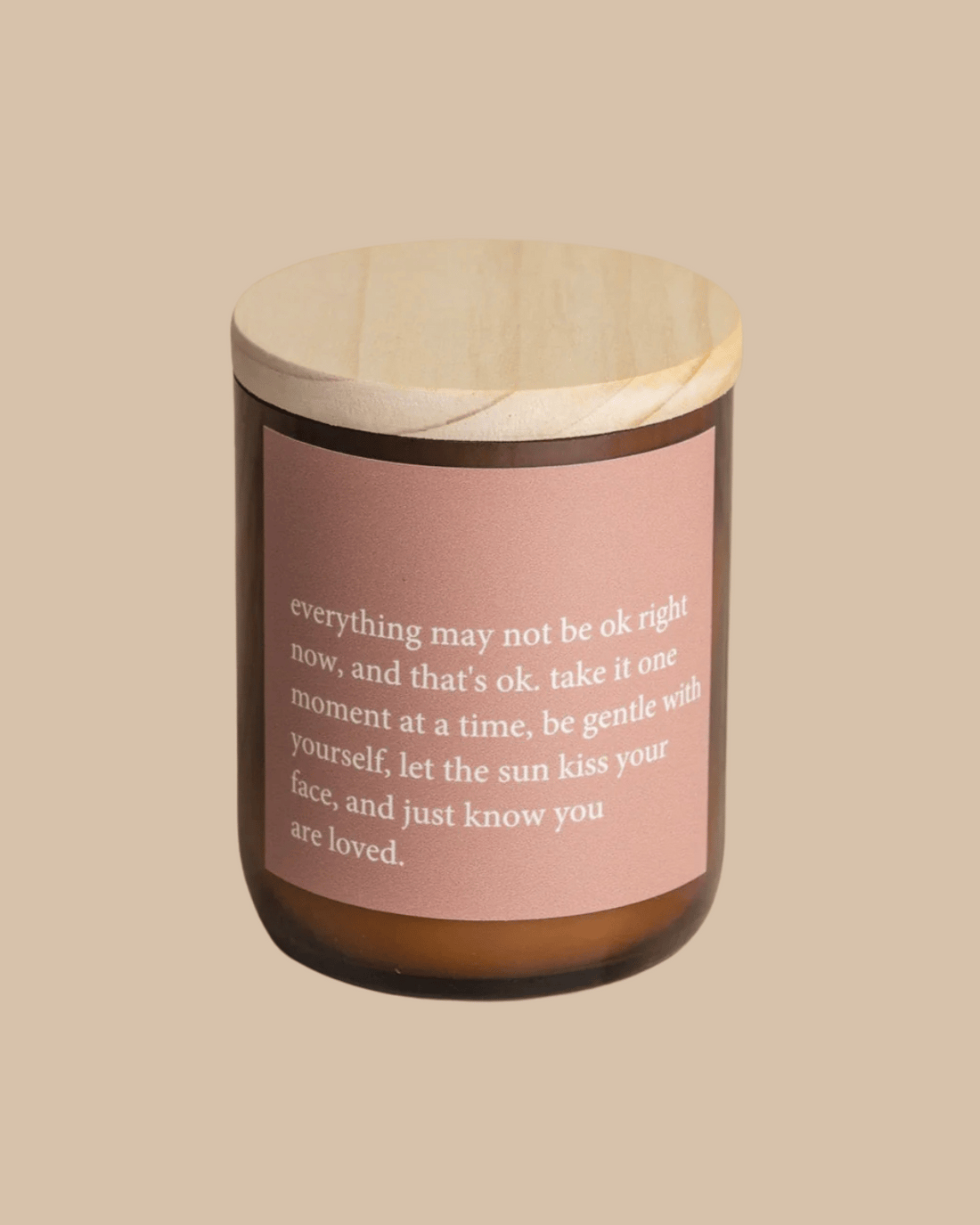 Heartfelt Quote Candle - &