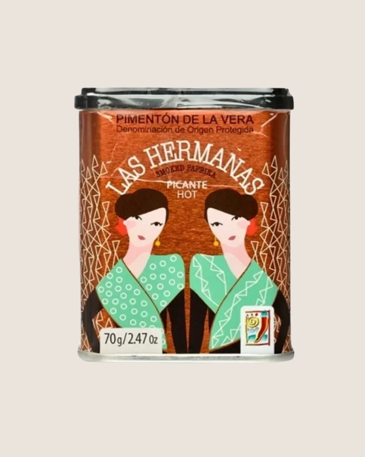 Hot Smoked Paprika (70g) by Las Hermanas
