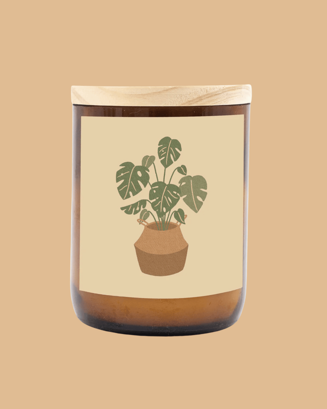 Monstera House Plant Candle by The Commonfolk Collective
