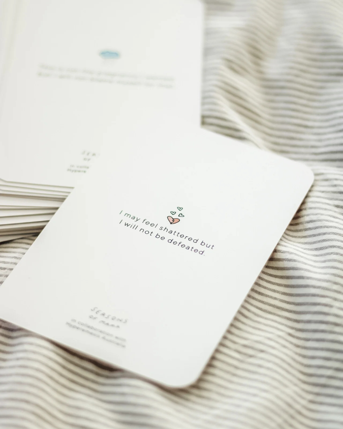 Hyperemesis Pregnancy Sickness Affirmation Cards by Seasons of Mama