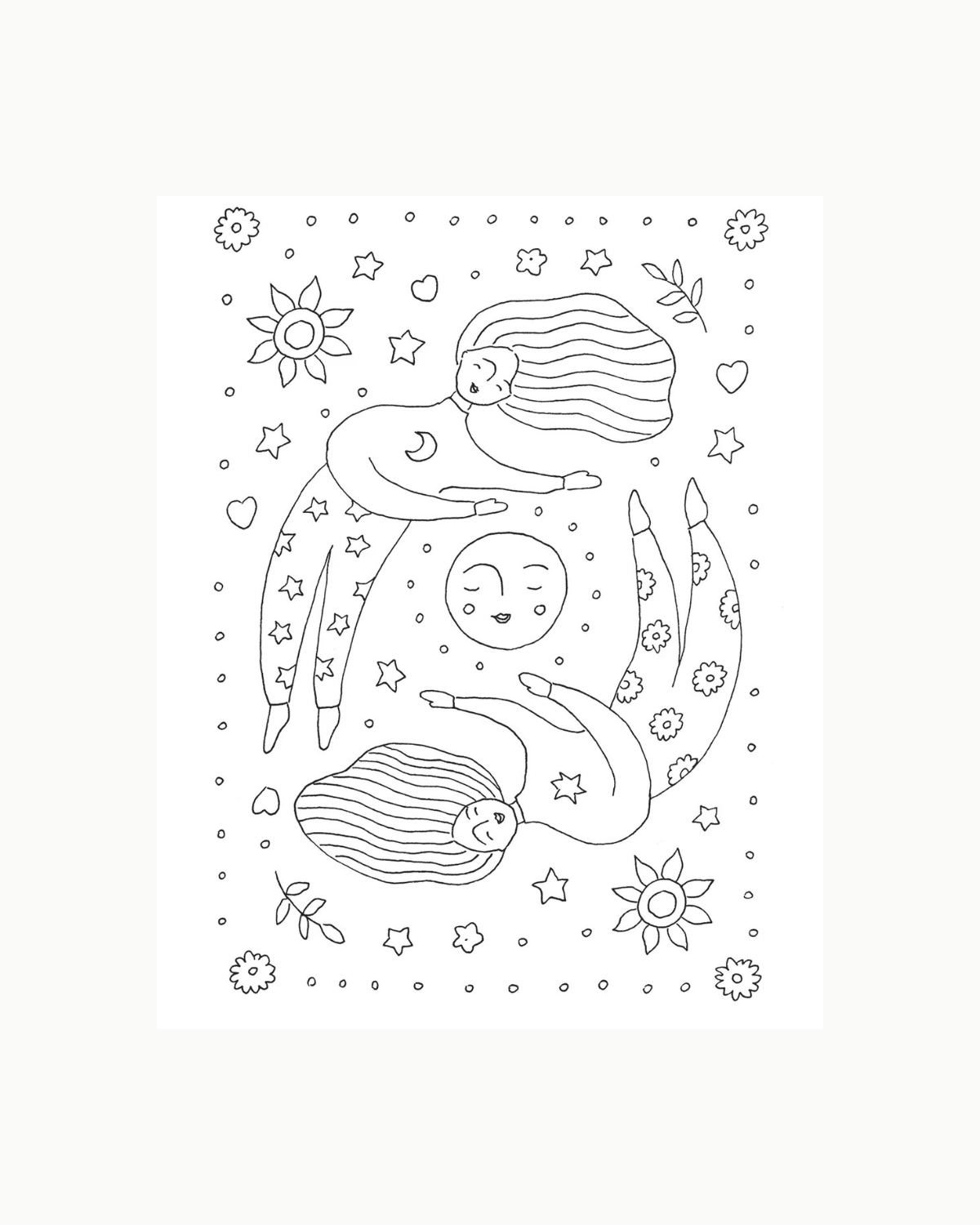 Illustrated Print - Moon Sisters by Musings from the Moon