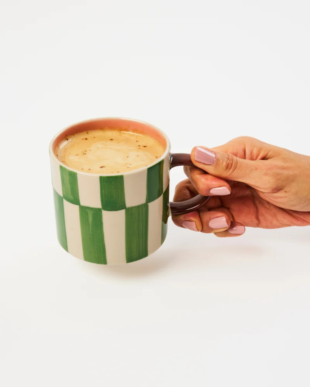 Bloomie Green Check Mug by Jones & Co