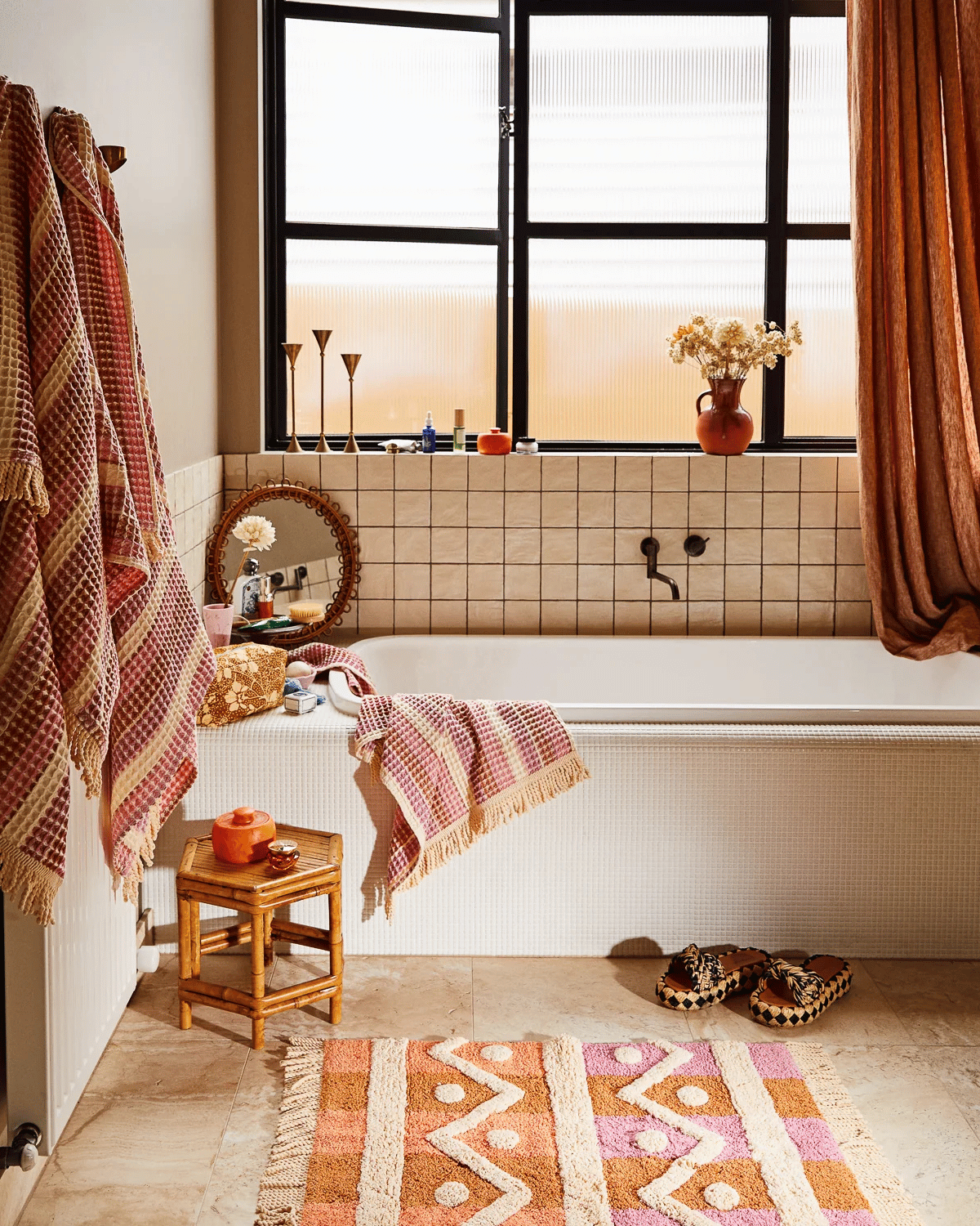 Sage & Clare & Kanti Waffle Face Washer - Posy