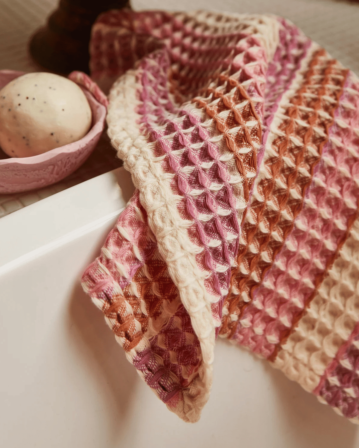 Sage & Clare & Kanti Waffle Face Washer - Posy