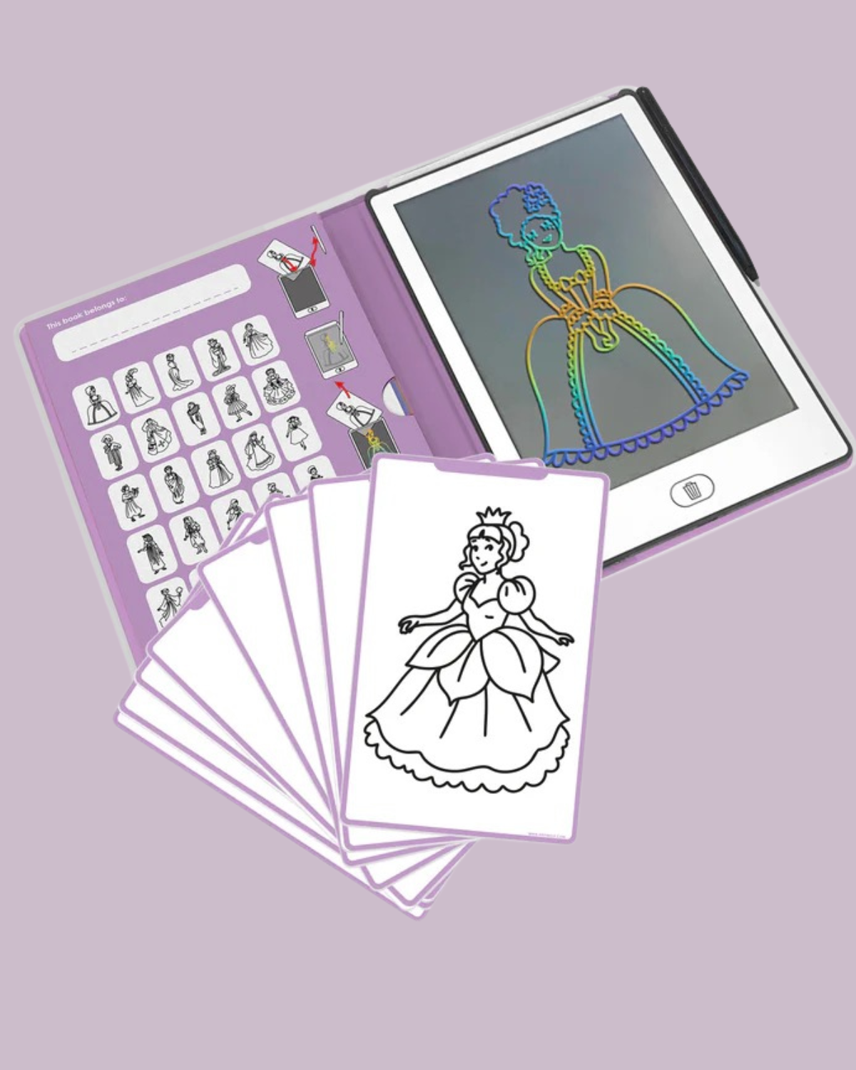Kidydraw Mini Drawing Tablet - Princesses Around The World