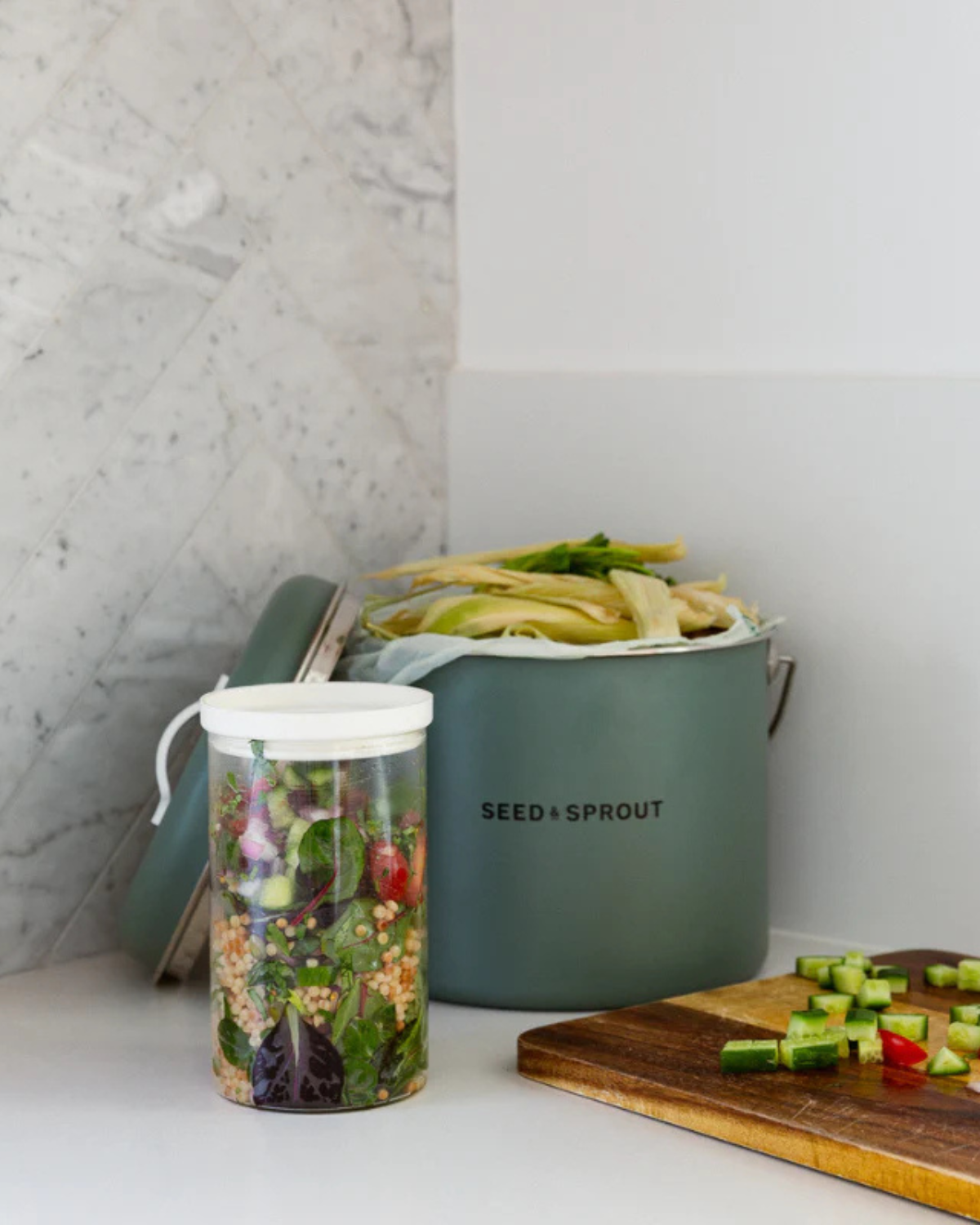 Kitchen Compost Bin - Eucalyptus