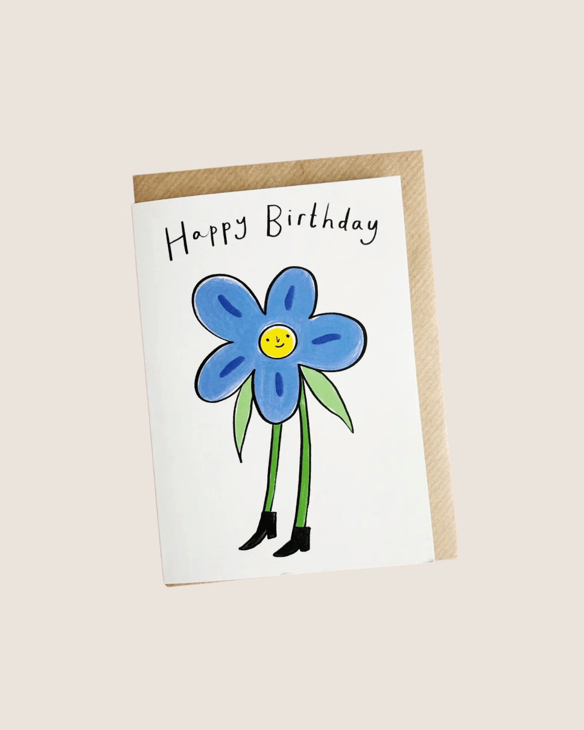 Birthday Card - Flower Person
