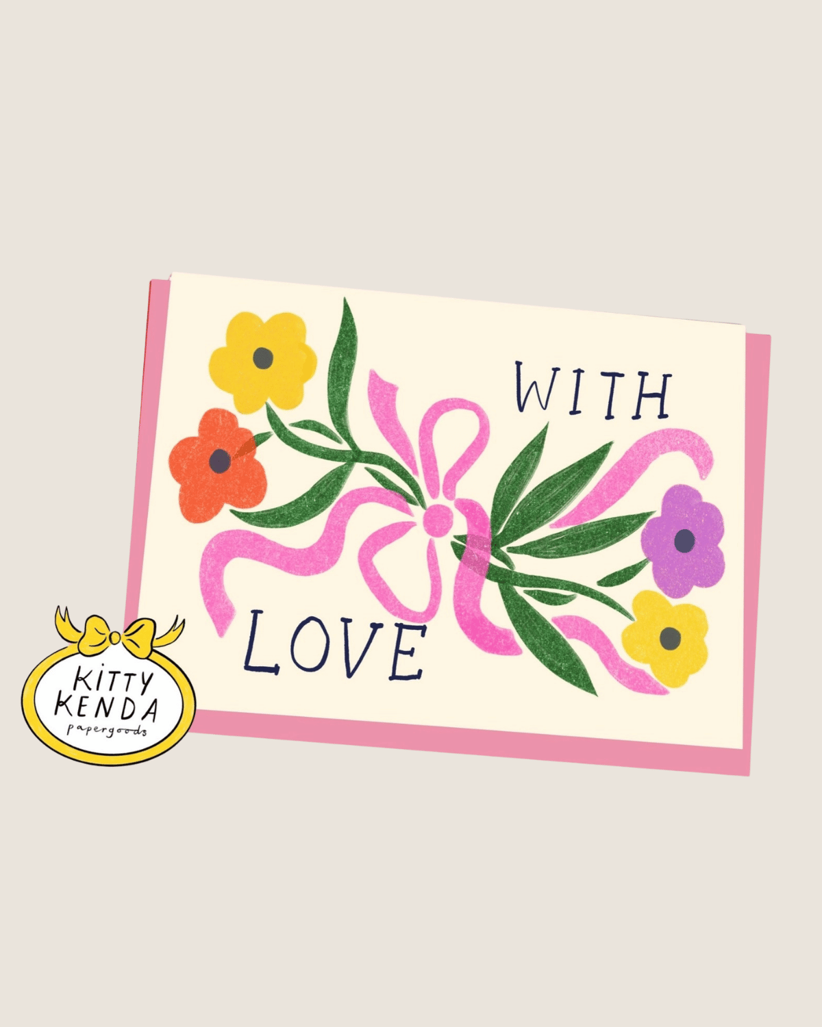 Greeting Card - With Love Posy