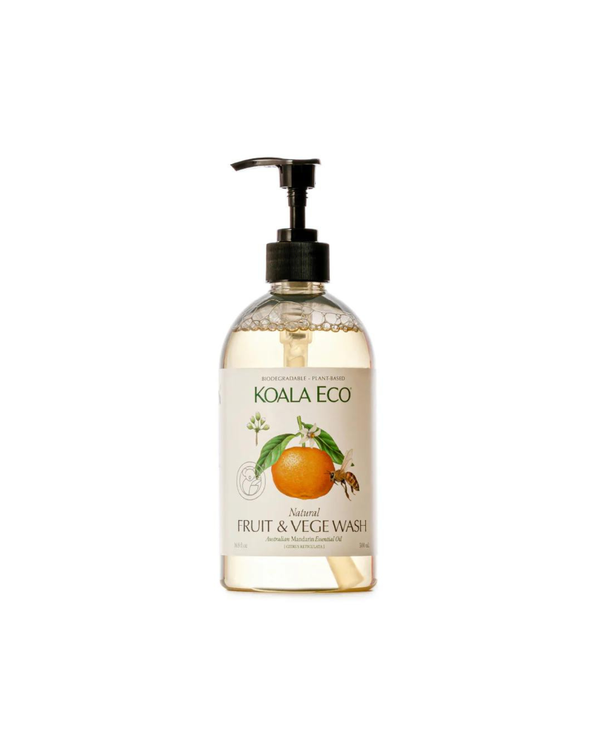 Natural Fruit and Vegetable Wash by Koala Eco - Mandarin (500ml)