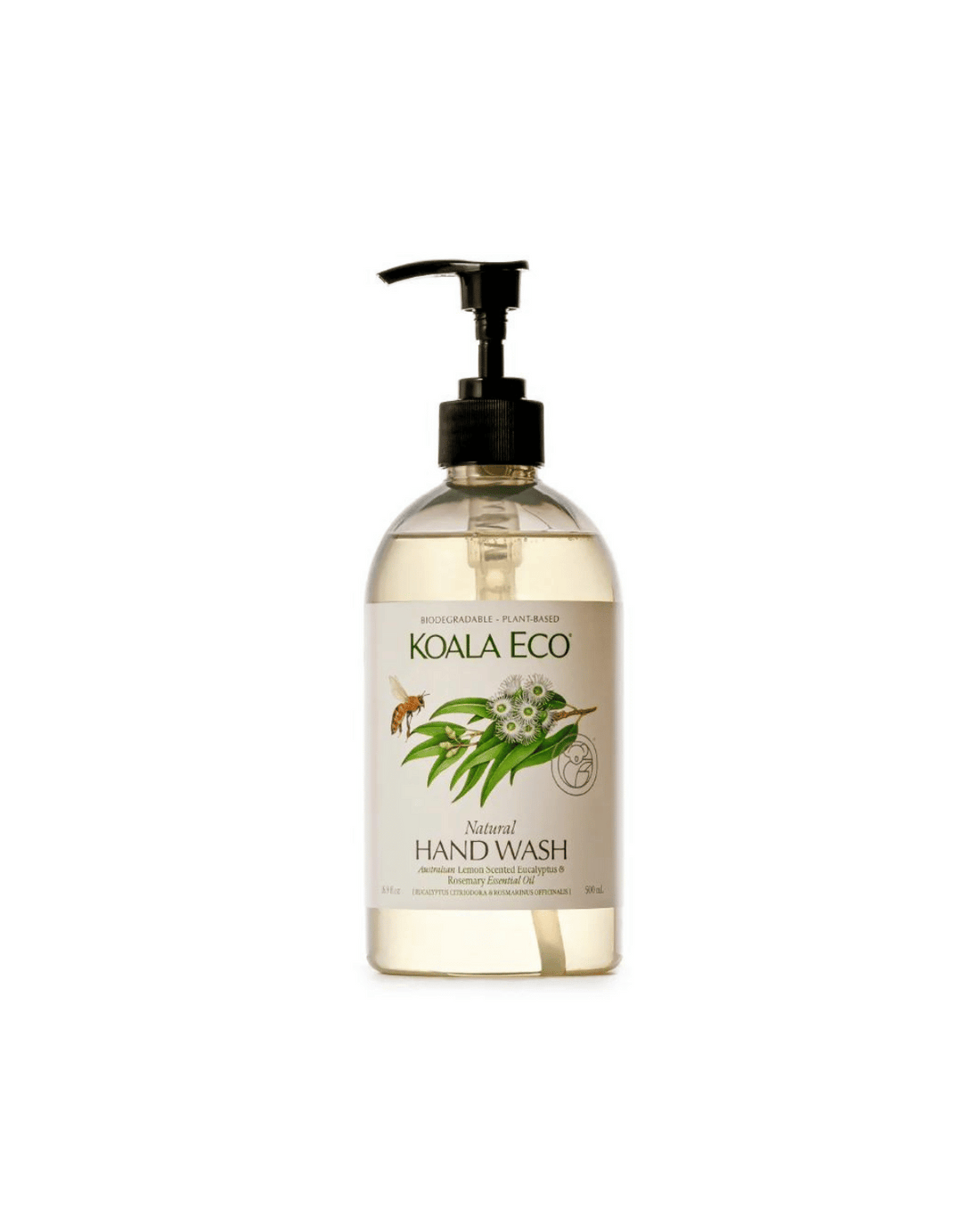Natural Hand Wash by Koala Eco - Lemon, Eucalyptus & Rosemary (500ml)