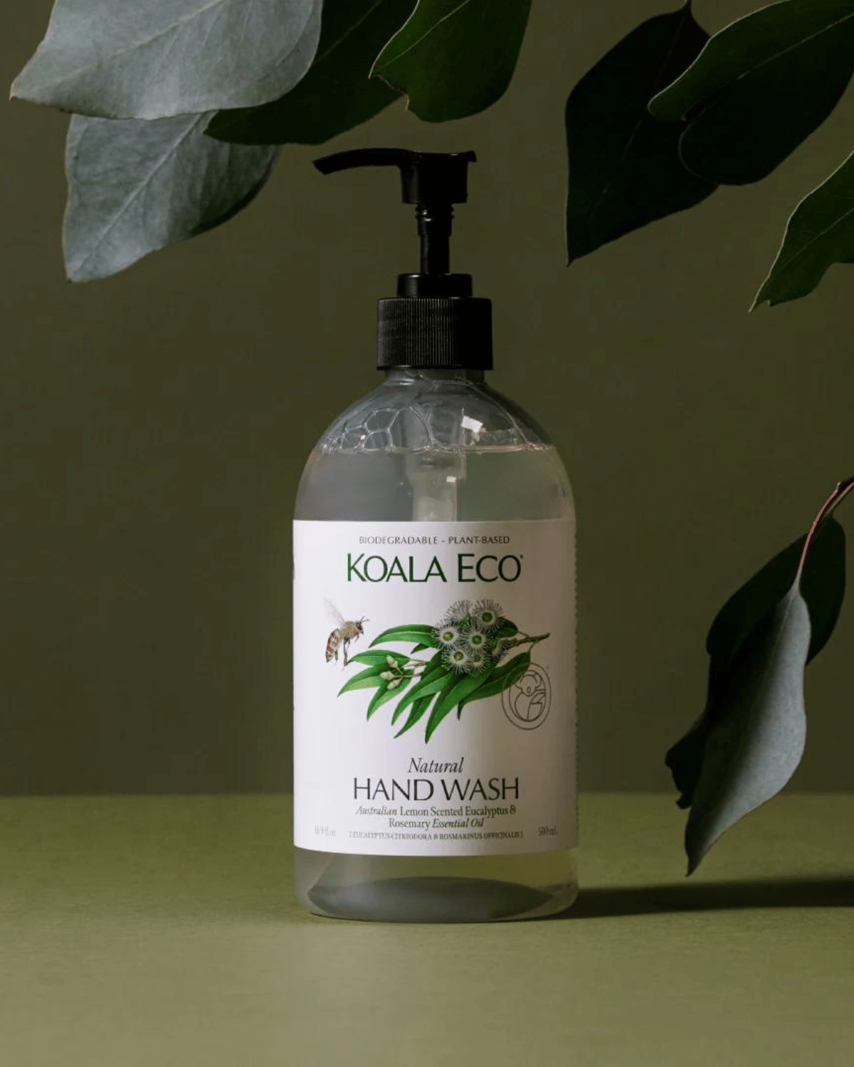 Natural Hand Wash by Koala Eco - Lemon, Eucalyptus & Rosemary (500ml)