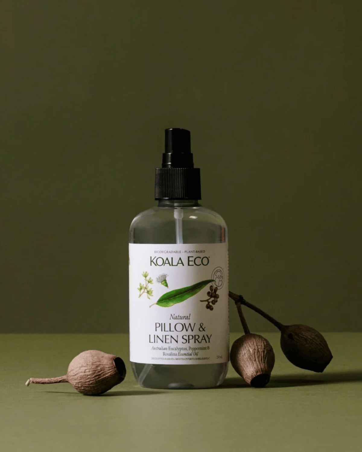 Natural Linen & Pillow Spray by Koala Eco - Eucalyptus, Peppermint and Rosalina (250ml)
