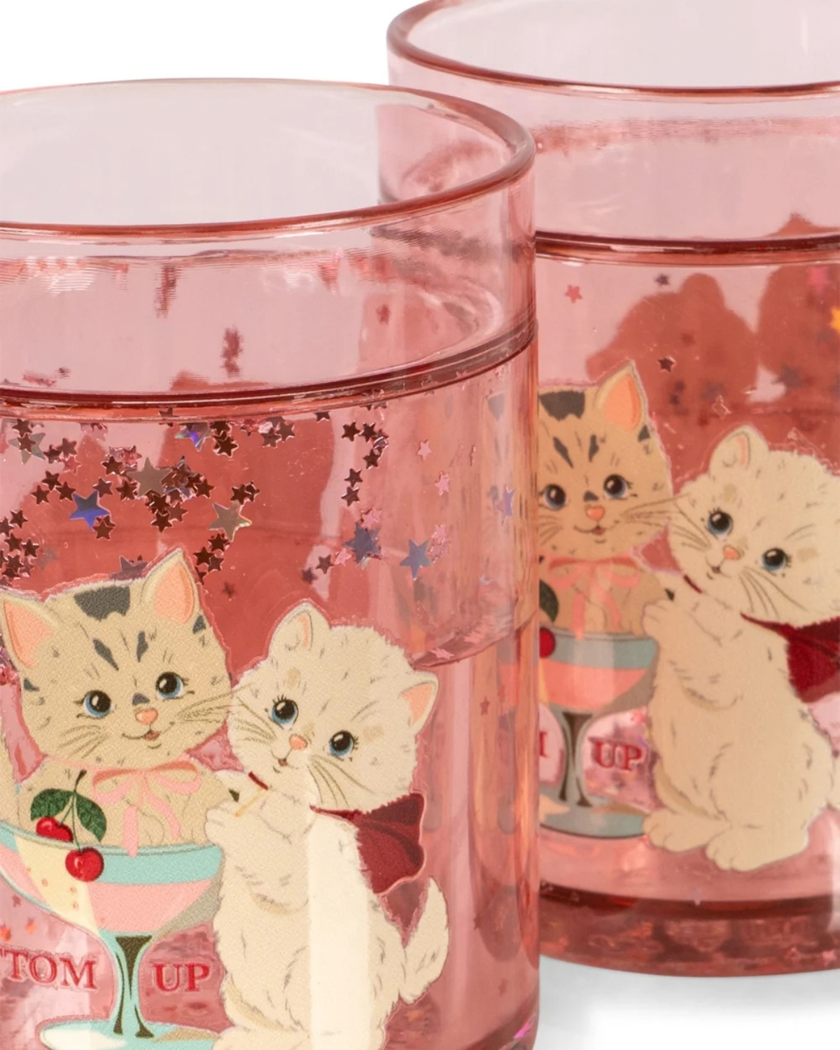 2 Pack Glitter Cups - Rose Cat by Konges Sløjd