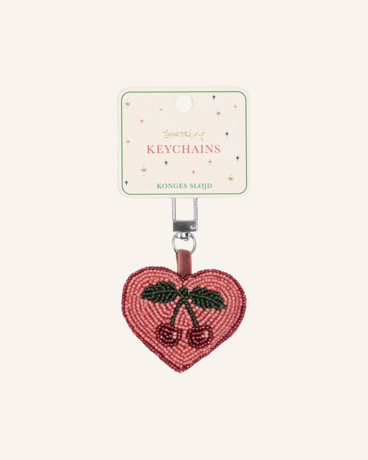 Beaded Key Chain - Cherry by Konges Sløjd