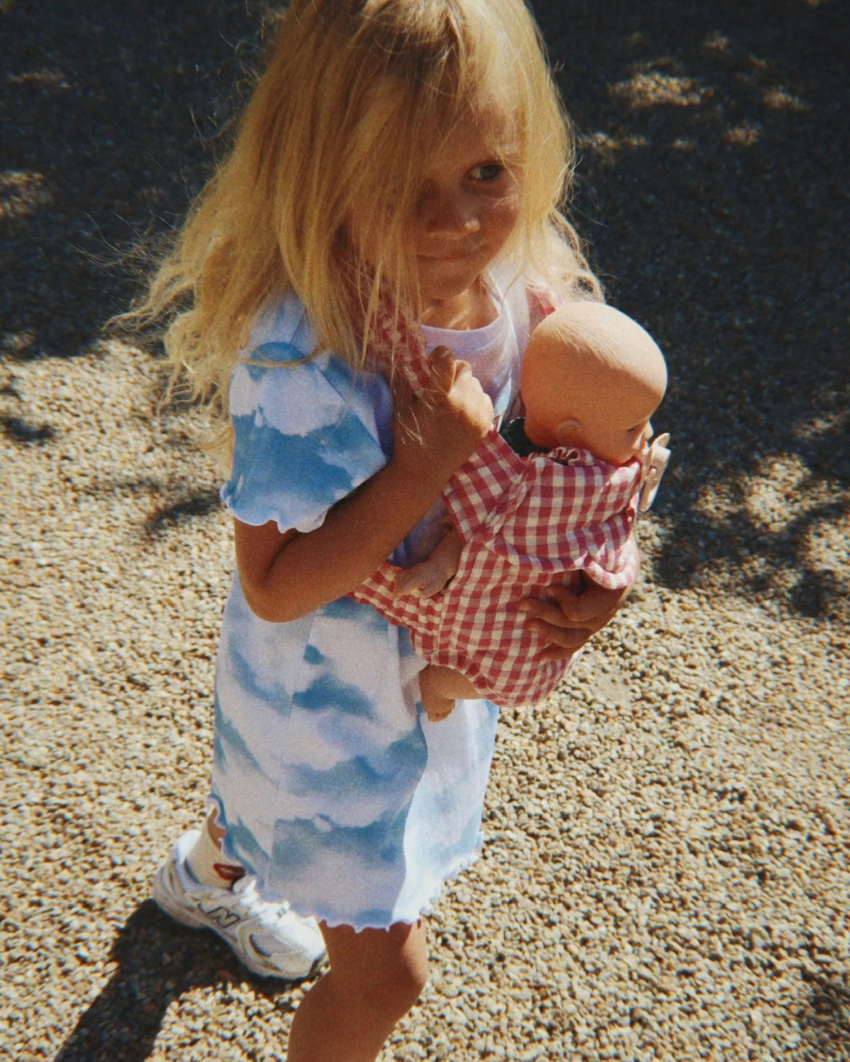 Doll Carrier - Bubblegum Check by Konges Sløjd