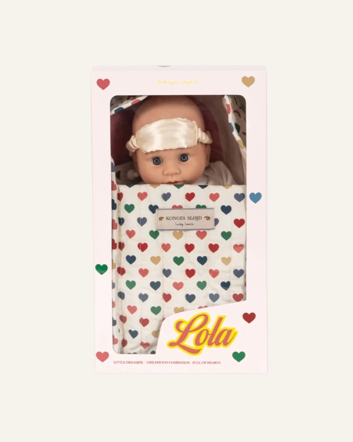 Lola Baby Doll Set -Coeur Coloré by Konges Sløjd