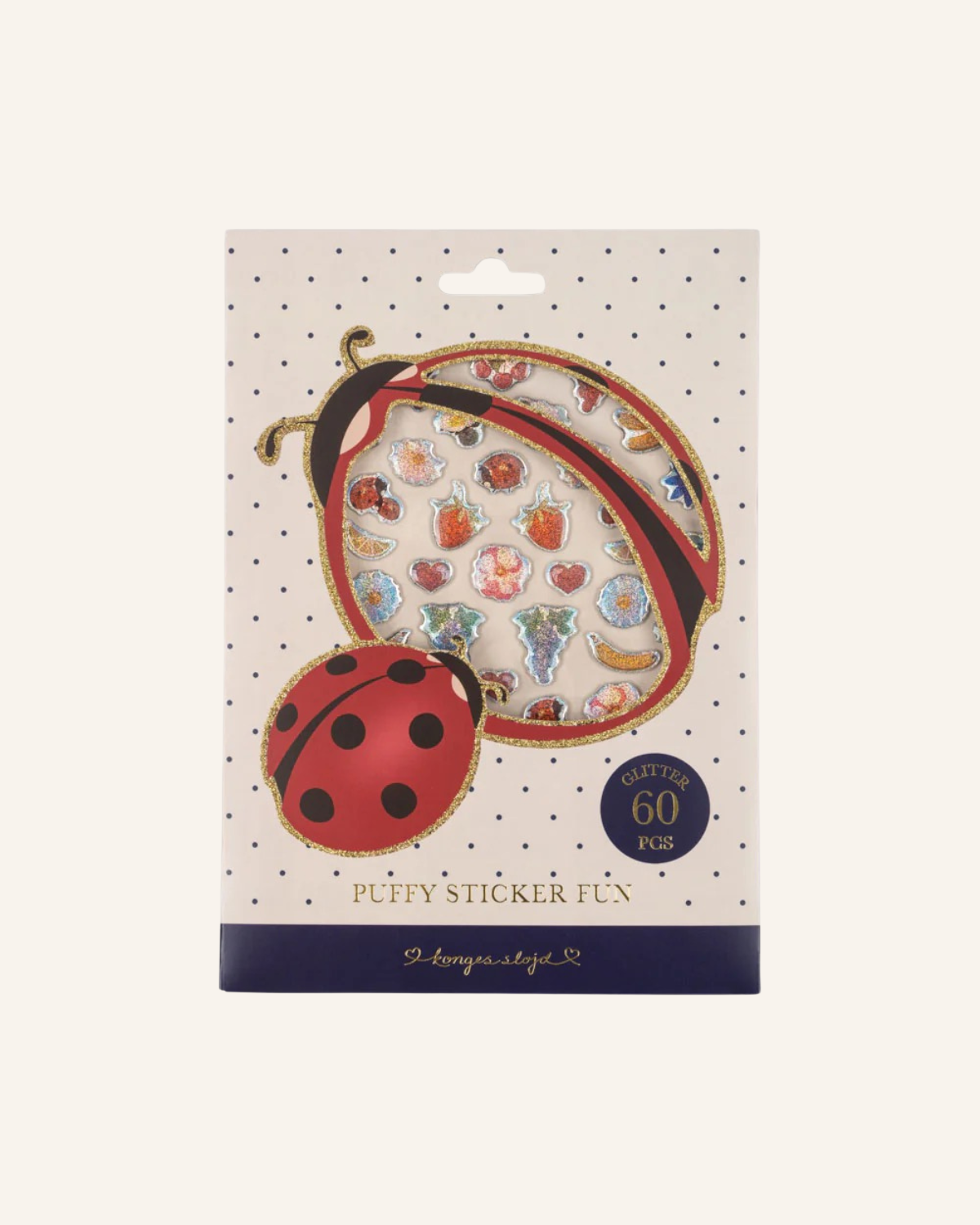 Puffy Stickers - Ladybug by Konges Sløjd