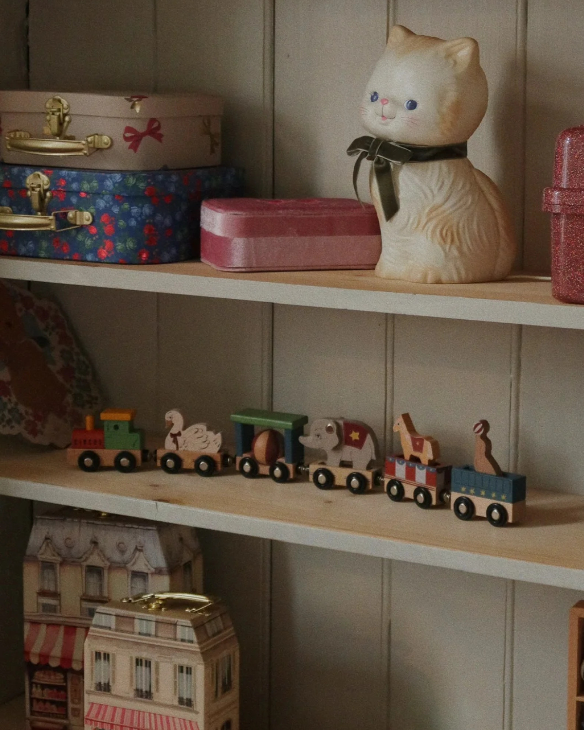 Wooden Animal Train by Konges Sløjd