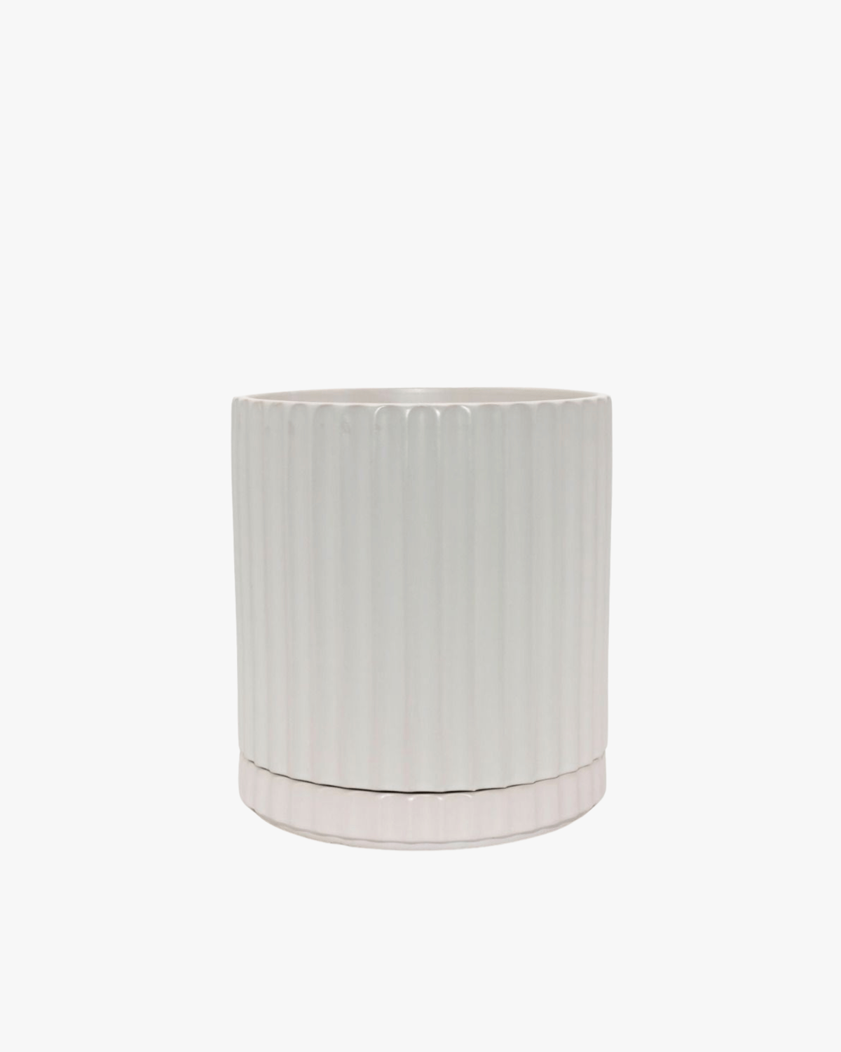 Large Athens Planter in White by Potted