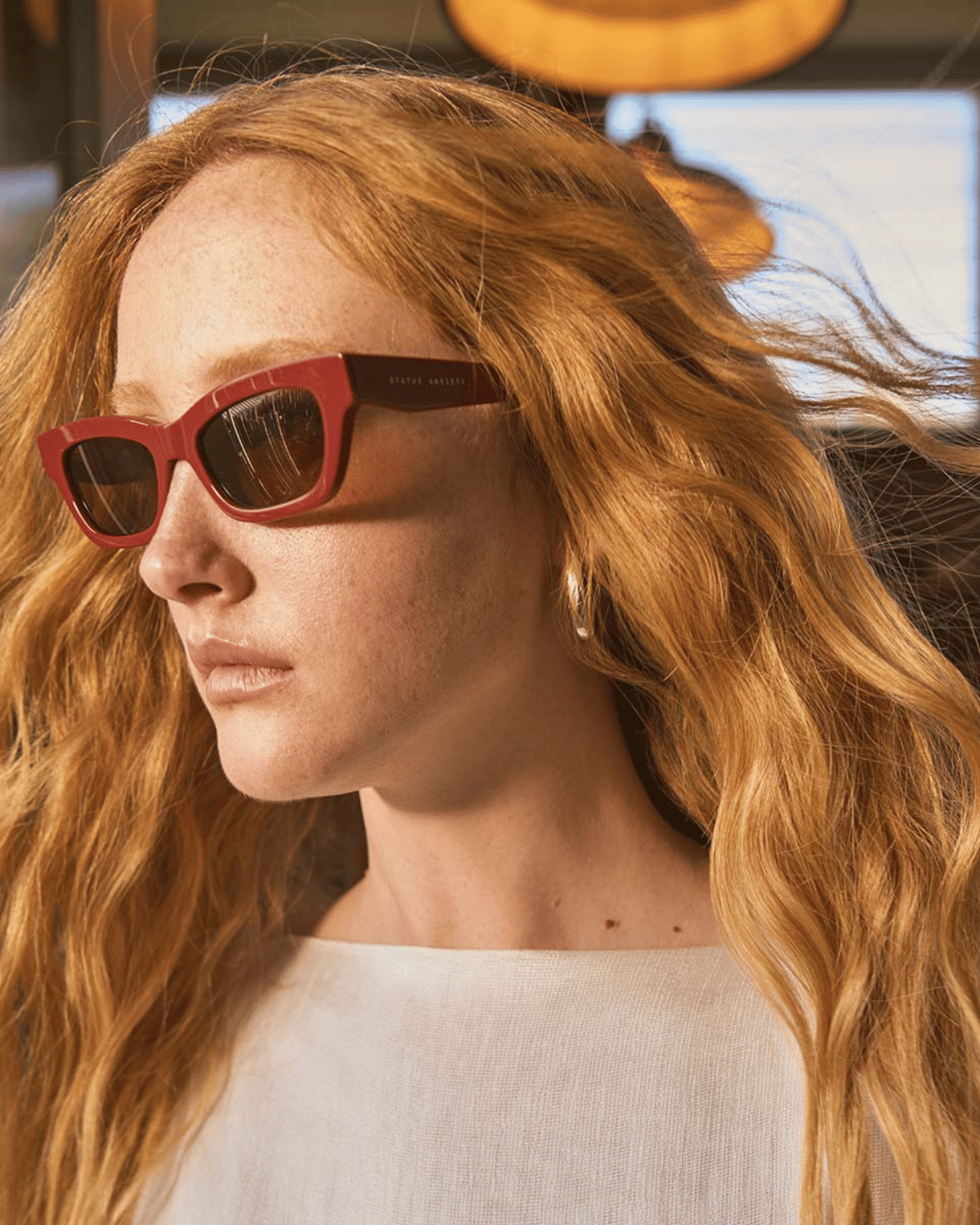 Status Anxiety Levity Sunglasses - Cherry