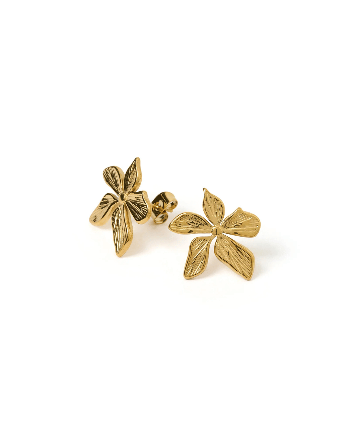 Lily Gold Earrings & by Arms of Eve