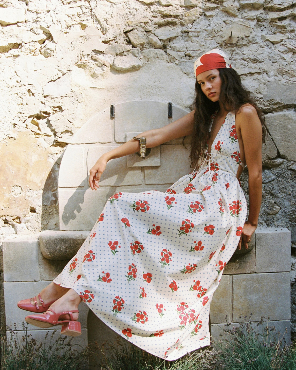 Lily Maxi Dress - Poppies by Juni