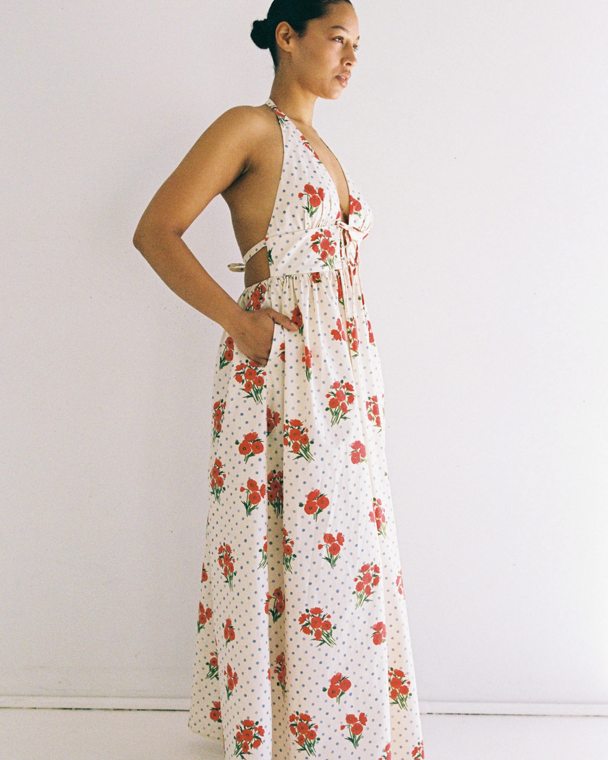 Lily Maxi Dress - Poppies by Juni