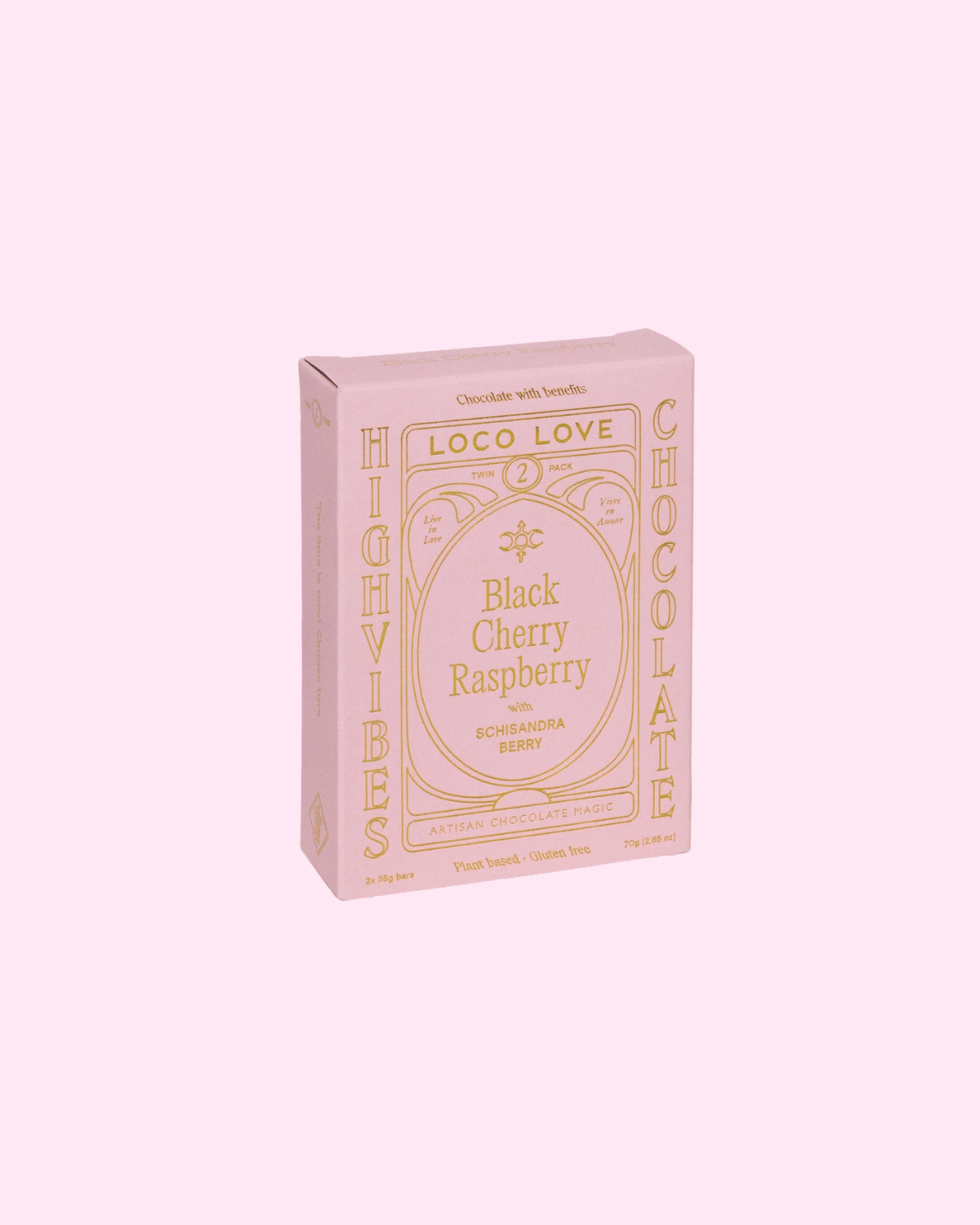 Loco Love Black Cherry & Raspberry Chocolate - Twin Pack 60g