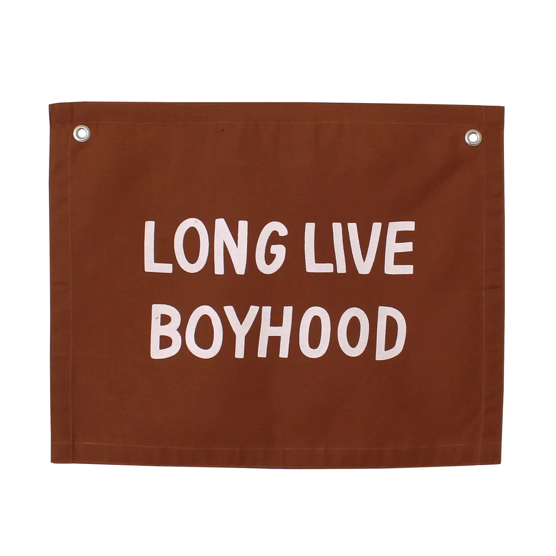 Imani Collective "Long Live Boyhood" Canvas Wall Banner - Quote Wall Art for Kids Bedroom or Nursery